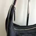 Gucci  GG Black Monogram Canvas and Leather Shoulder Bag Photo 9