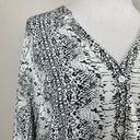 Joie Soft  Blouse Womens Small Black White‎ Button Down Snake Print Dane Photo 9