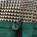 Houndstooth Escada  Black White Green Pencil Skirt size 4/34 Photo 7