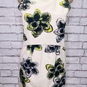 Milly  Womens White Floral Print Sleeveless Mock Neck Mini Dress Size 6 Photo 0