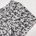 Daisy Vintage High Rise Jean Shorts Floral Black White  Print Denim Quirky Spring Photo 6