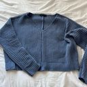 Moon & Madison knit sweater  Size medium Condition: perfect condition  Color: blue  Details: -v neck  -so soft and comfy  -I ship between 1-2 days Photo 0