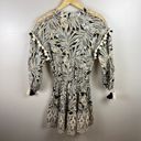 Alexis  Persia Mini Dress Size XS Palm Print Safari Resort Wear Vacation Pom Pom Photo 2