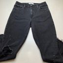 Abercrombie & Fitch A&F Curve Love Skinny High Rise 28 Black Ripped Photo 3