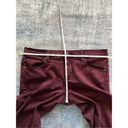 Free People  Burgundy Cropped Skinny Ankle Jeans Size W 28 Photo 3