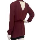 Cache Caché Maroon Casual Open Back Top Photo 3