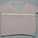 BKE red by  Women Sweater Size M Purple Preppy Lace Metallic Sparkle Long Sleeve Photo 2