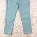 Chico's CHICO’S Women’s So Slimming Girlfriend Crop Mint Blue Denim Jeans 8 Regular (1R) Photo 5