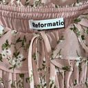 Reformation  Morris Smocked Mini Dress Size 0 Photo 6