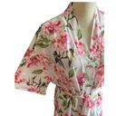 Show Me Your Mumu beautiful lightweight Robe, white with bright pink flowers, comes with belt, size is one size small/medium, excellent condition Photo 6