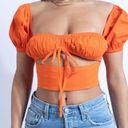 Therapy Boutique Orange Crop Top Photo 0