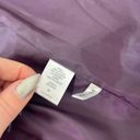 Krass&co NY &  Trench Coat Jacket Belted Classic Purple Geo Print Size Medium Photo 6