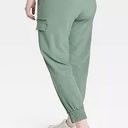 All In Motion  Flex Woven Mid-Rise Cargo Joggers - Green Women's XXL Photo 1