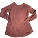 Columbia  Extra Small Longsleeve Waffle Knit Top Pink Cotton Blend XS Photo 0