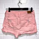 American Eagle  Outfitters Pink Distressed Denim Shorts Size 6 Photo 4