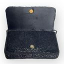 La Regale Vintage 50’s:  LTD ♕ Silk Beaded Convertible Clutch Evening Bag ♕ Black Photo 8