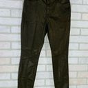 frame denim  Le High Skinny Jeans in Coated Military Size 27 Photo 5