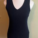 DKNY  ribbed v-neckline lightweight wool Navy sweater vest Photo 0