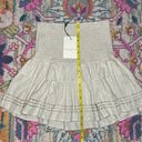 Spell & The Gypsy Collective  Lola Ruched Metallic Mini Skirt Biscuit NWT Size XS Photo 10