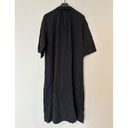 Madewell  Womens Swim Cover Up Lightestspun Maxi Shirtdress Black Size XL Photo 7