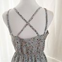 BCBGeneration BCBG Grey/Blue Confetti Splashed Cross Front Mini Size Medium Photo 3