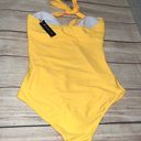 Tempt Me Women One Piece Yellow Swimsuit. Size L Photo 3