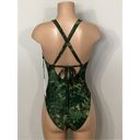 Robin Piccone New.  Army camouflage plunge swimsuit. Regularly $168. Size 8 Photo 5