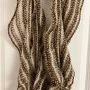 Mixit  Brown Multicolor Long Ruffle Scarf with Tassels Photo 1