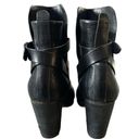 Rag and Bone  Leather Harlow Round Toe Adjustable Strap Heel Boots Black Sz 39 US 9 Photo 3