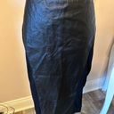 Bebe  Womens black leather pencil skirt size 10 Photo 0