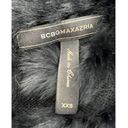 BCBGMAXAZRIA  100% Rabbit Fur Sophiana Jacket in Black Photo 10