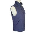 Krass&co G.H.Bass & . dark blue women's XS sleeveless puffer collared zip up vest Photo 1