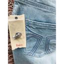 Bermuda REBA LADIES EMBROIDERED LIGHT BLUE DENIM 5 POCKET JEAN  SHORTS NEW 8 Photo 4