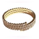 INC  Coil WRAP BRACELET International Concepts GoldTone Crystal Rhinestone NWOT Photo 2