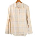 Rei Co-op NWT  Cooperative Northerwoods Misty Peach Lena Plaid Shirt Top XL Photo 1