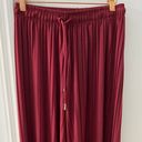 Lulus Burgundy Flowy Pants Photo 2