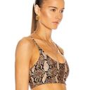 A.L.C. Bandier Scoop Neck Python Snakeskin Sports Bra XS NWT Photo 2