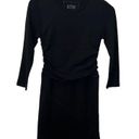 ATM Anthony Thomas Melillo Ruched Pima Cotton Jersey Mini Dress Black Womens S Photo 0