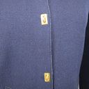 Ralph Lauren LAUREN  Wool Coat Womens L Navy Turn Preppy Minimalist Coastal Photo 4