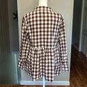 Tuckernuck  Pomander Place Saddle Brown Gingham Scarlett Button Down Blouse Photo 7