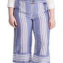 Ralph Lauren NWT LAUREN  linen stripe wide leg pant 18W Photo 8