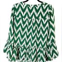 Tuckernuck  Pomander Place Chevron Print Tiered Ruffle Blouse Photo 7