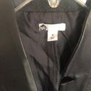 BP  MEDIUM BLAZER GREY WITH BLACK FAUX LEATHER TRIM Photo 3