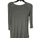 Max Studio Gray Stretchy Three-Quarter Sleeve Shirt Wm S Photo 3