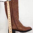 st. john's bay  Womens Duluth Block Heel Riding Boots Cognac 7.5 Medium Photo 3