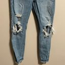 Abercrombie & Fitch  High Rise Mom Jean Distressed Ripped Raw Hem- Size 2 (26R) Photo 5