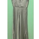 BHLDN  Beckett Charmeuse Satin Maxi Dress Size 2 NWT Gray Photo 1