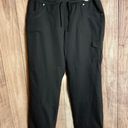 St. John’s Bay New w Tag St Johns Bay Black Active Pants w Bungee Cord Bottom Lg Photo 0