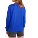 English Factory  Crew Neck Side Slit Hi low Hemline Sweatshirt Stretchy Women’s S Photo 2