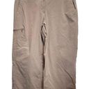 L.L.Bean  Size 8 Reg Comfort Trail Capri Brown Stretch Nylon Outdoor Hiking Cargo Photo 0